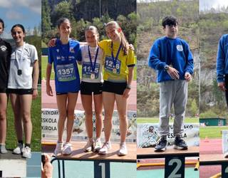 Atleta gazteek aire libreko lehen domin uzta jaso dute