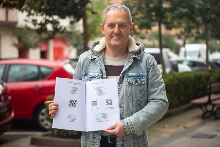 Jokin Goenaga Miner: "Seme-alaba eta bilobei kontatzeko moduko zerbait egin dut"