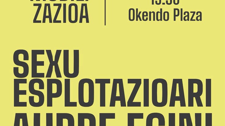 Sexu esplotazioari aurre egiteko manifestatuko dira arratsaldean