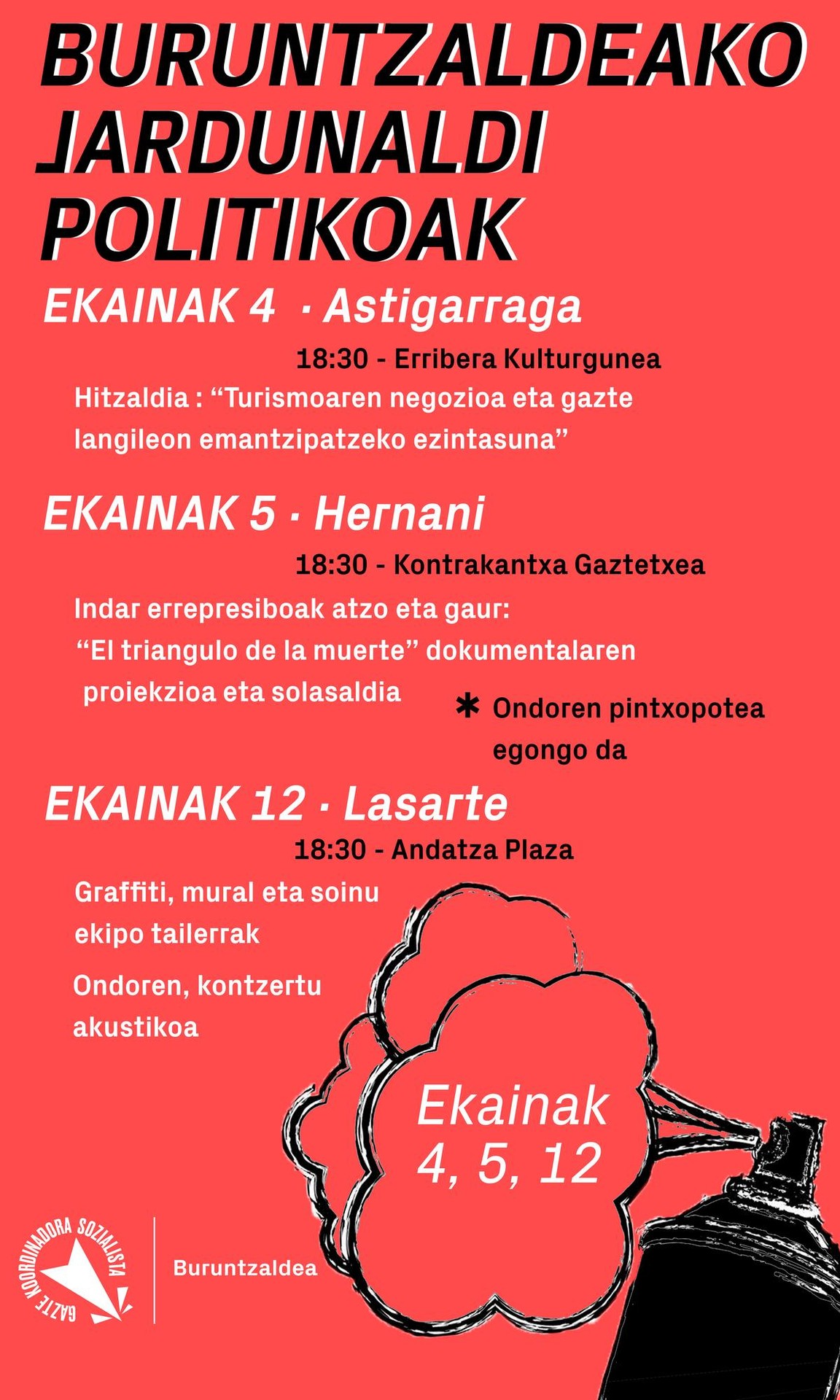 Buruntzaldeko Jardunaldi Politikoak antolatu dituzte