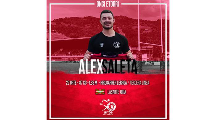 Alex Saletak Ampo Ordizian jokatuko du hurrengo denboraldian