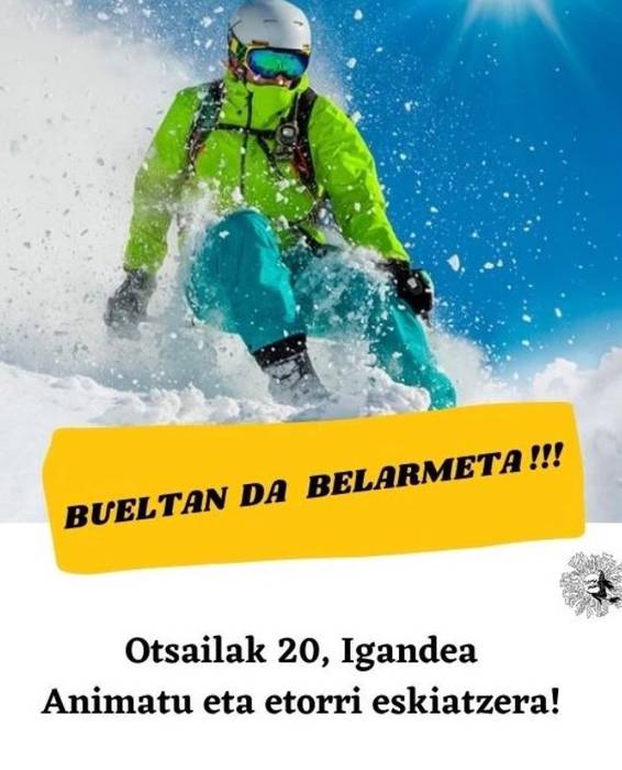 Eskiatzera joateko plana prestatu du Belarmeta taldeak otsailaren 20rako