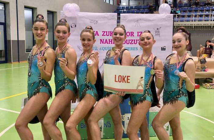 LOKEko gimnastek, dominak Arasketa torneoan