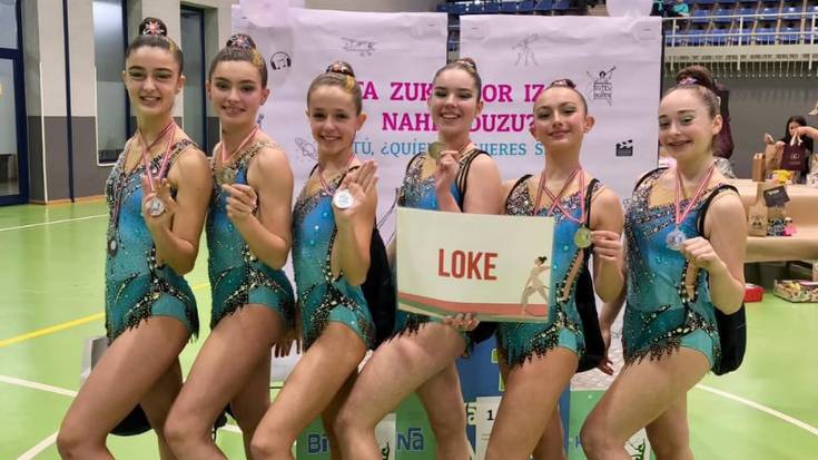LOKEko gimnastek, dominak Arasketa torneoan