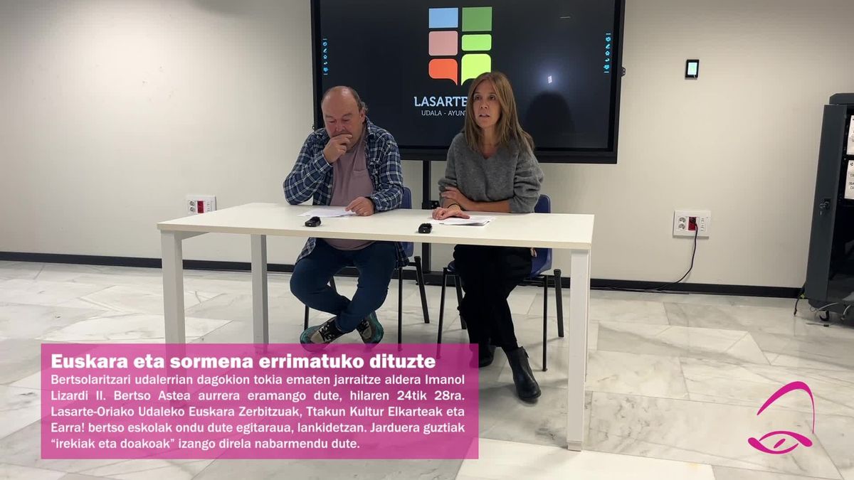 Imanol Lizardi II. Bertso Astea aurkezteko agerraldia