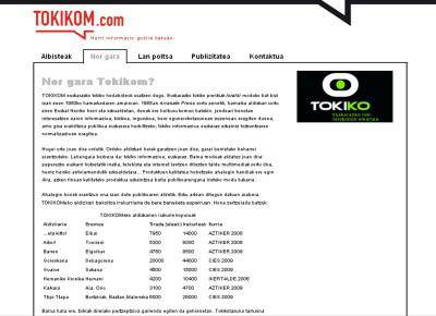 www.tokikom.com
Herriz herriko hedabide irakurrienak, interneten, web orrialde bakarrean