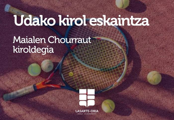 Udako ikastaroen eskaintza, kiroldegian