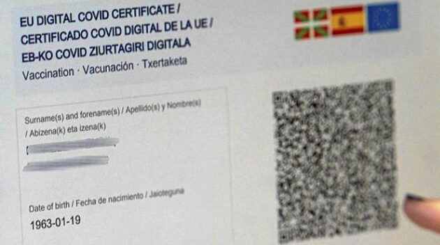 COVID ziurtagiria indargabetu dute gaur