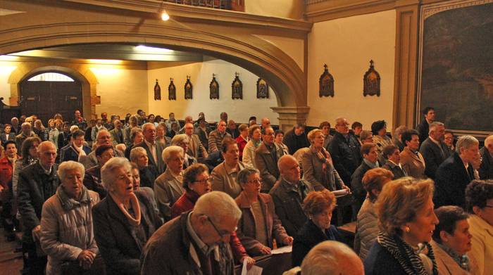 Elizkizun ugari egingo dituzte ostegunetik larunbatera, Aste Santua ospatzeko