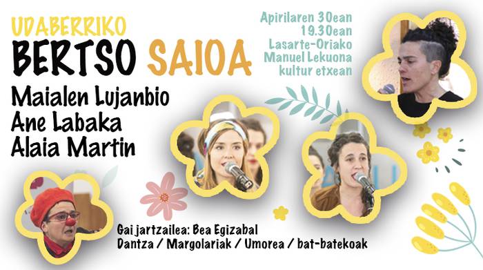Udaberriko bertso saioa iragarri dute apiril amaierarako