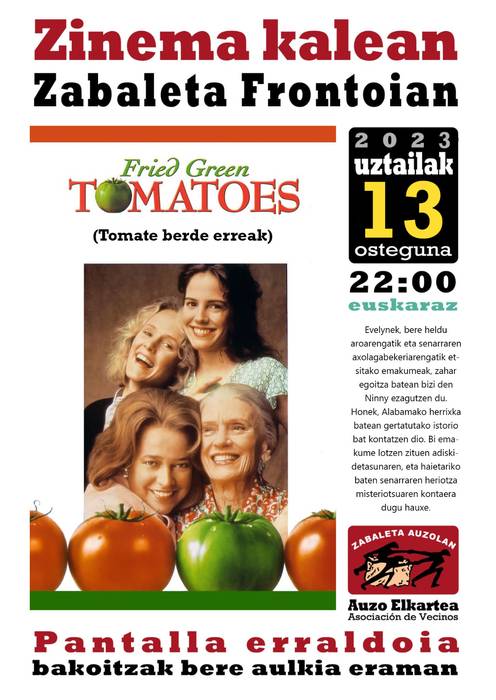 'Tomate berde erreak' filma