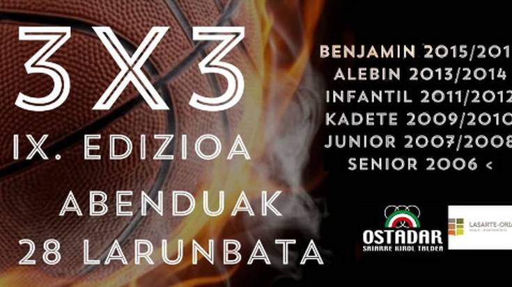 Saskibaloiko 3x3 txapelketako izena ematea ireki du Ostadarrek