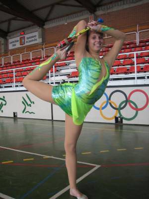 Garazi Gomez gimnasta Gipuzkoako txapelketan
