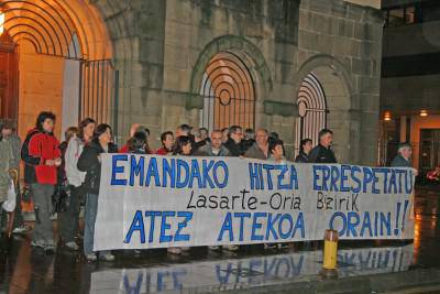 Atez ateko bilketaren alde