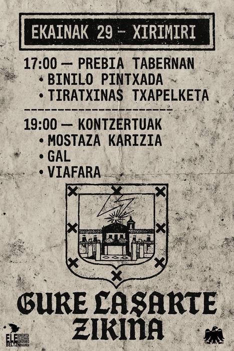 'Gure Lasarte Zikiña' ekimena egingo dute, jaietan