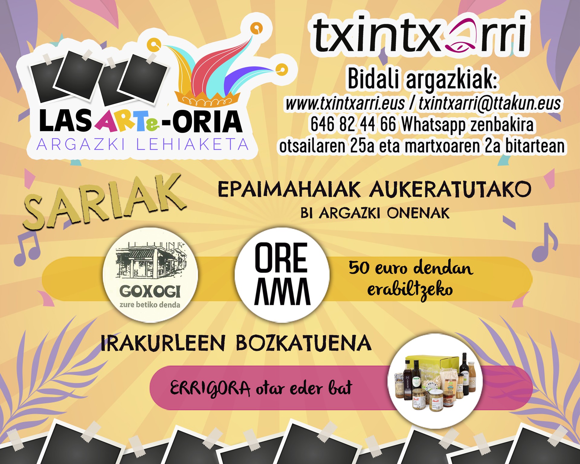 Inauterietako argazki lehiaketa antolatu du TXINTXARRI-k