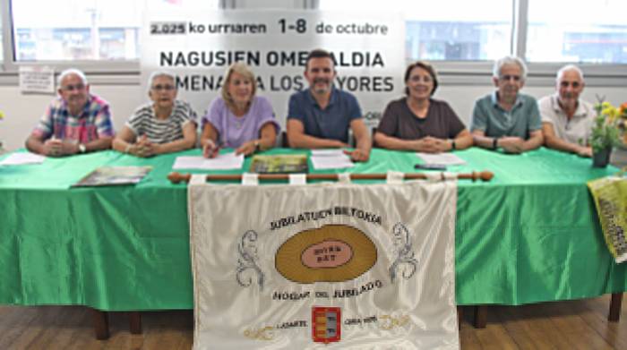 Urria iristeko irrikaz daude adineko lasarteoriatarrak
