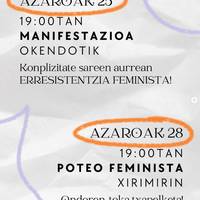 A25: poteo feminista eta toka txapelketa