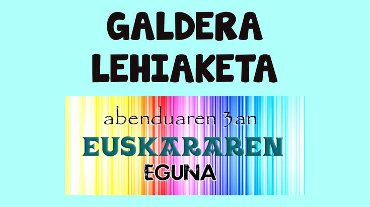 Euskararen Eguneko galdera lehiaketa