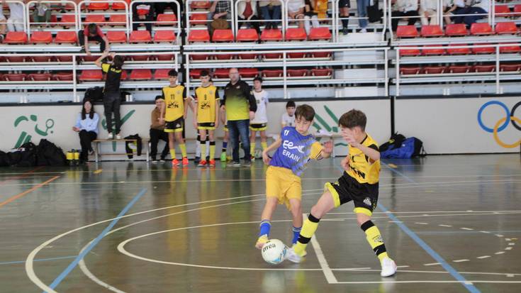 Eguzki Areto Futboleko infantilek Erain gainditu dute