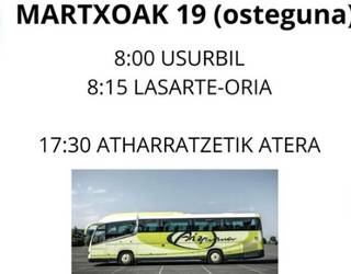 Korrikaren hasiera festara autobusean joango dira