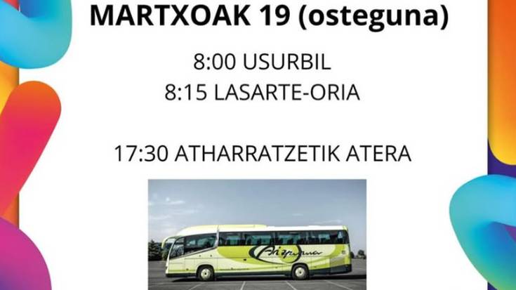 Korrikaren hasiera festara autobusean joango dira