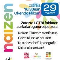 LGTBIQ+fobiaren aurkako egunaren ospakizuna