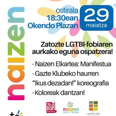 LGTBIQ+fobiaren aurkako egunaren ospakizuna