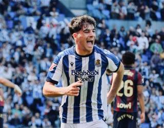 Jon Martinek aurreneko gola sartu du Realarekin