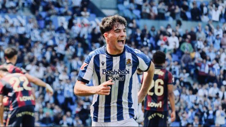 Jon Martinek aurreneko gola sartu du Realarekin