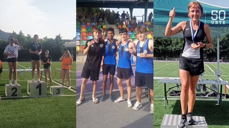 Herriko atletak, Gipuzkoako txapelketa podiumean