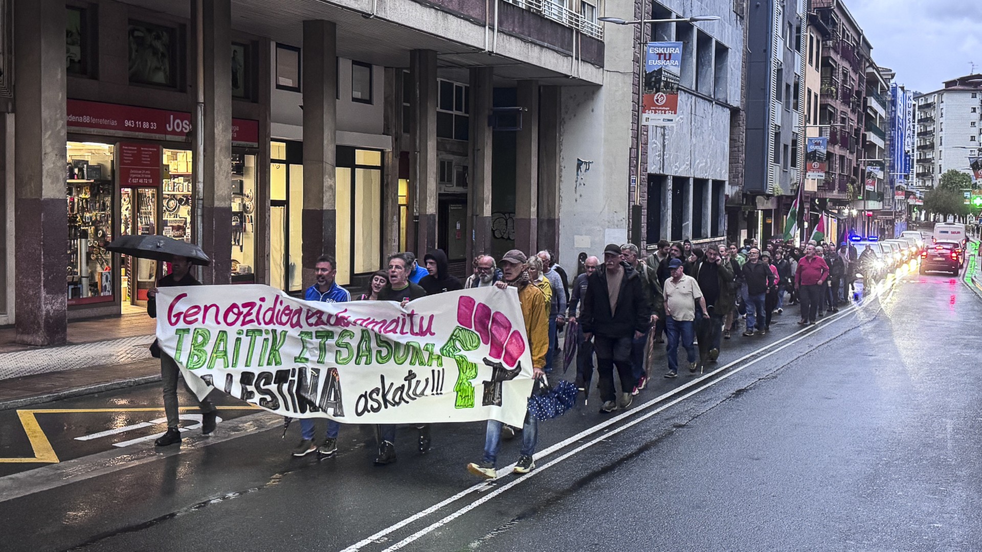 Ibaitik itsasora Palestina askatzeko aldarrikatu dute