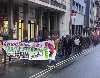 Ibaitik itsasora Palestina askatzeko aldarrikatu dute