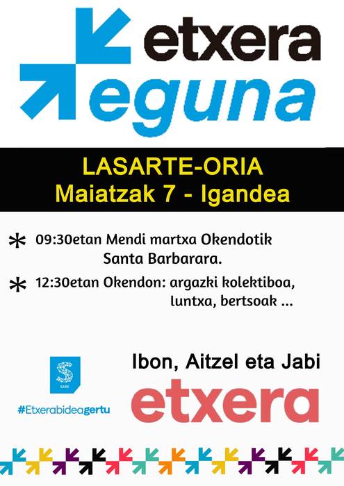 Etxera Eguna antolatu du Sarek iganderako