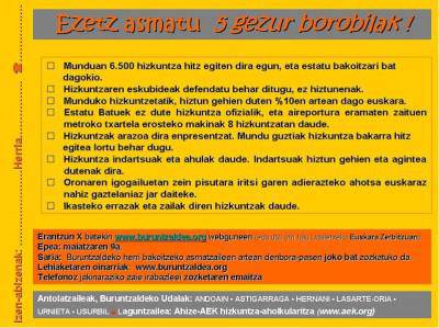 [i]Ezetz asmatu bost gezur borobilak[/i] jokoa abian da