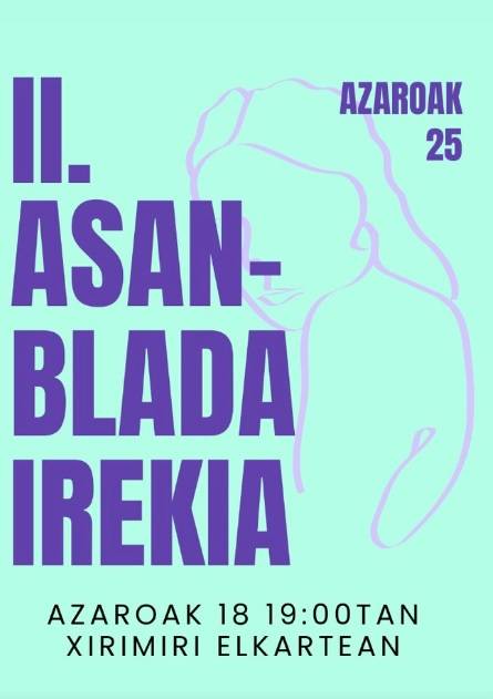 Azaroaren 25a antolatzeko asanblada irekia