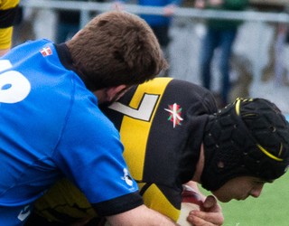 Beltzak RTko kideek, lan ona Donostia Rugby Balezaleaken garaipenean