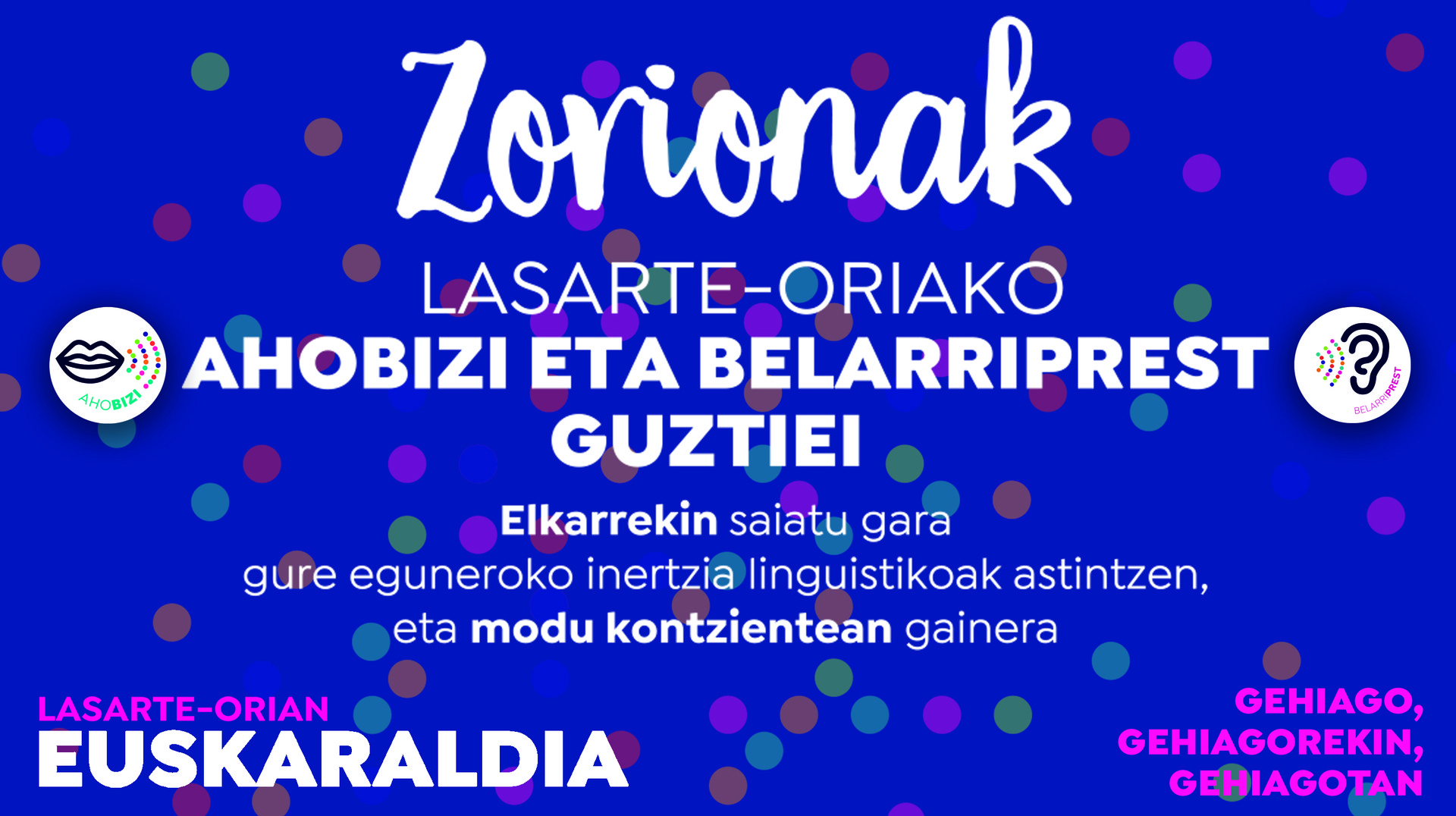 Zorionak eta hizkuntza-ohitura berri on!