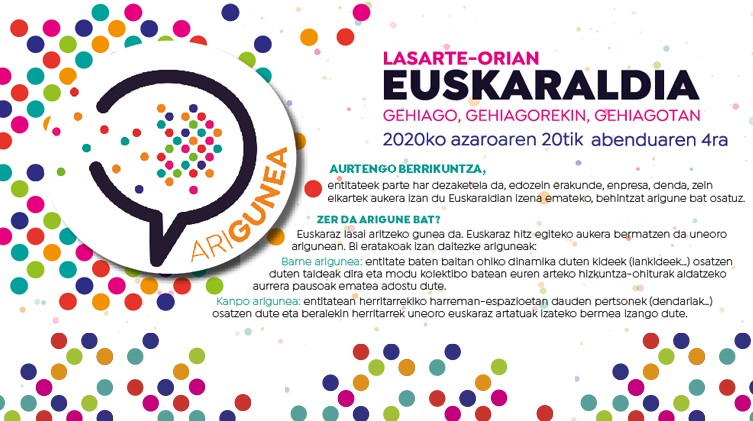 Lasarte-Oriako entitateak prest daude Euskaraldian aritzeko