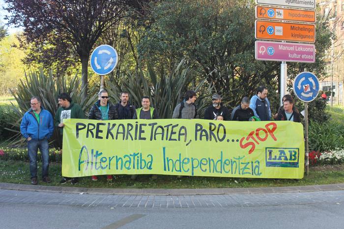 Lan prekarietatearen aurka mobilizatzen jarraitzen du LAB sindikatuak