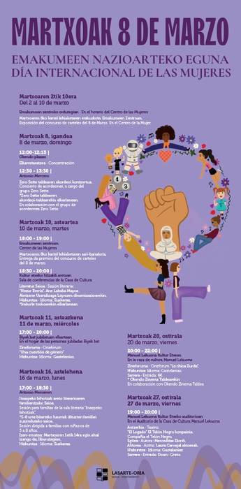 Martxoak 8: literatura saioa