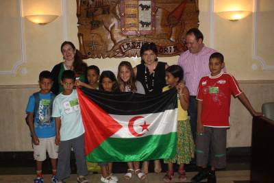 Saharako haurrak Lasarte-Orian dira