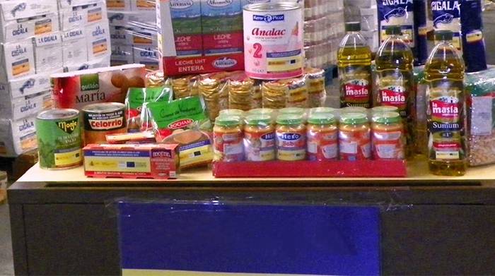 2021eko lehenengo janari-banaketa egin du udalak, Gurutze Gorriarekin elkarlanean