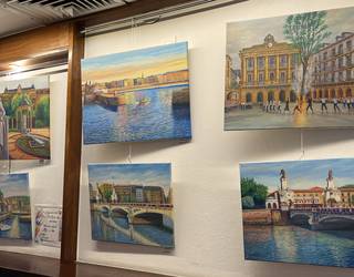 Olio pinturazko paisaiek dotoretu dute Jalgi