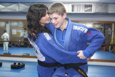 Leire Zubizarreta eta Esteban Martinez etorkizun handiko judokak tatamian