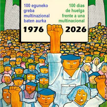 Ehun eguneko greban parte hartu zutenen asanblada