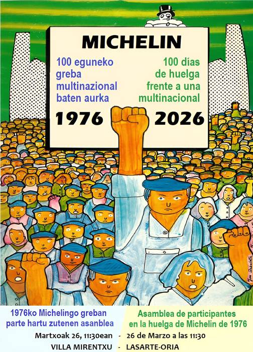 Ehun eguneko greban parte hartu zutenen asanblada