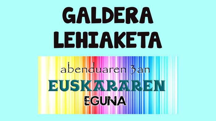 Euskara Batzordeko gazteen Euskararen Eguneko galdera lehiaketa