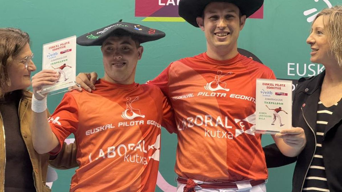 Lander Ortega herritarra eta Eneko Sagardia, Euskal Pilota Egokituko Master Cupeko txapeldun