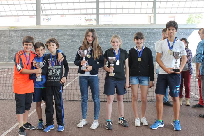 Herritar gazteak fin Gipuzkoako eskolarteko tenis txapelketan